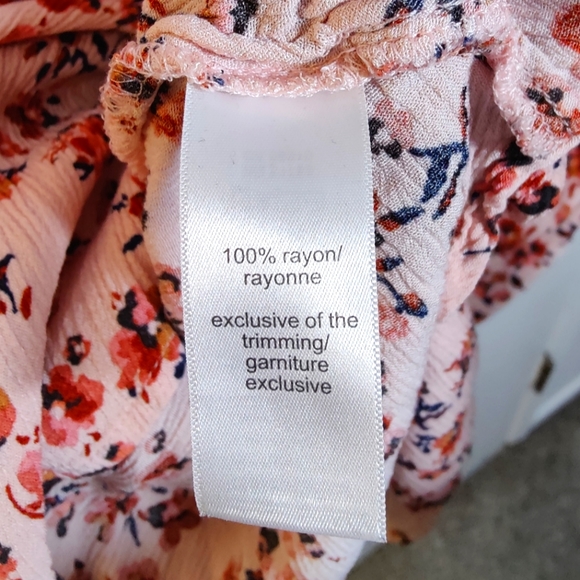 Maurices Floral Tie Front Pocket Babydoll Blouse - Picture 8 of 9